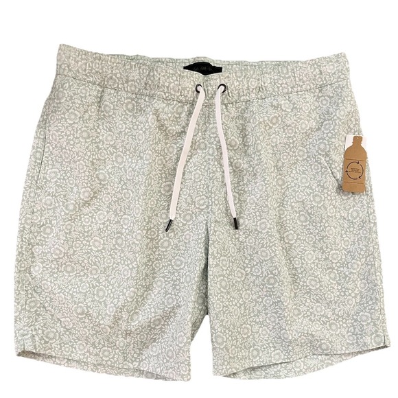 Saks Fifth Avenue Men's Botanical Swim Trunks Pool Beach Volleyball Large Resort - Picture 9 of 10